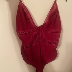 Lulus red bodysuit
